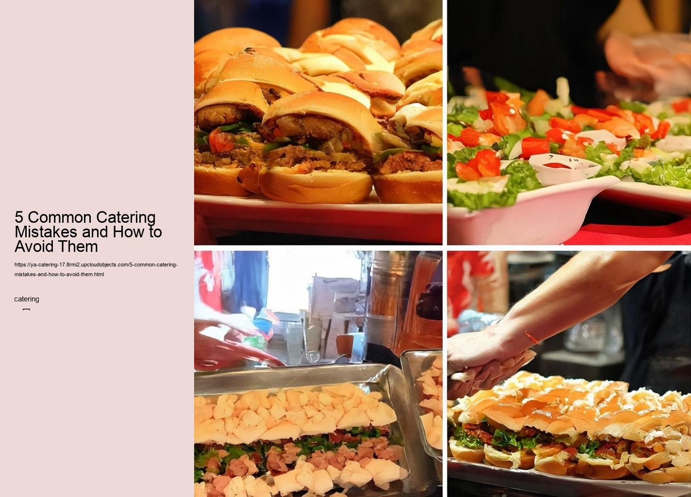 5 Common Catering Mistakes and How to Avoid Them