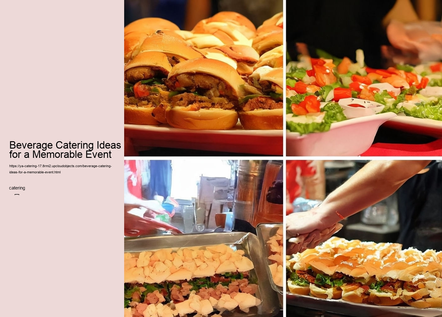 Beverage Catering Ideas for a Memorable Event