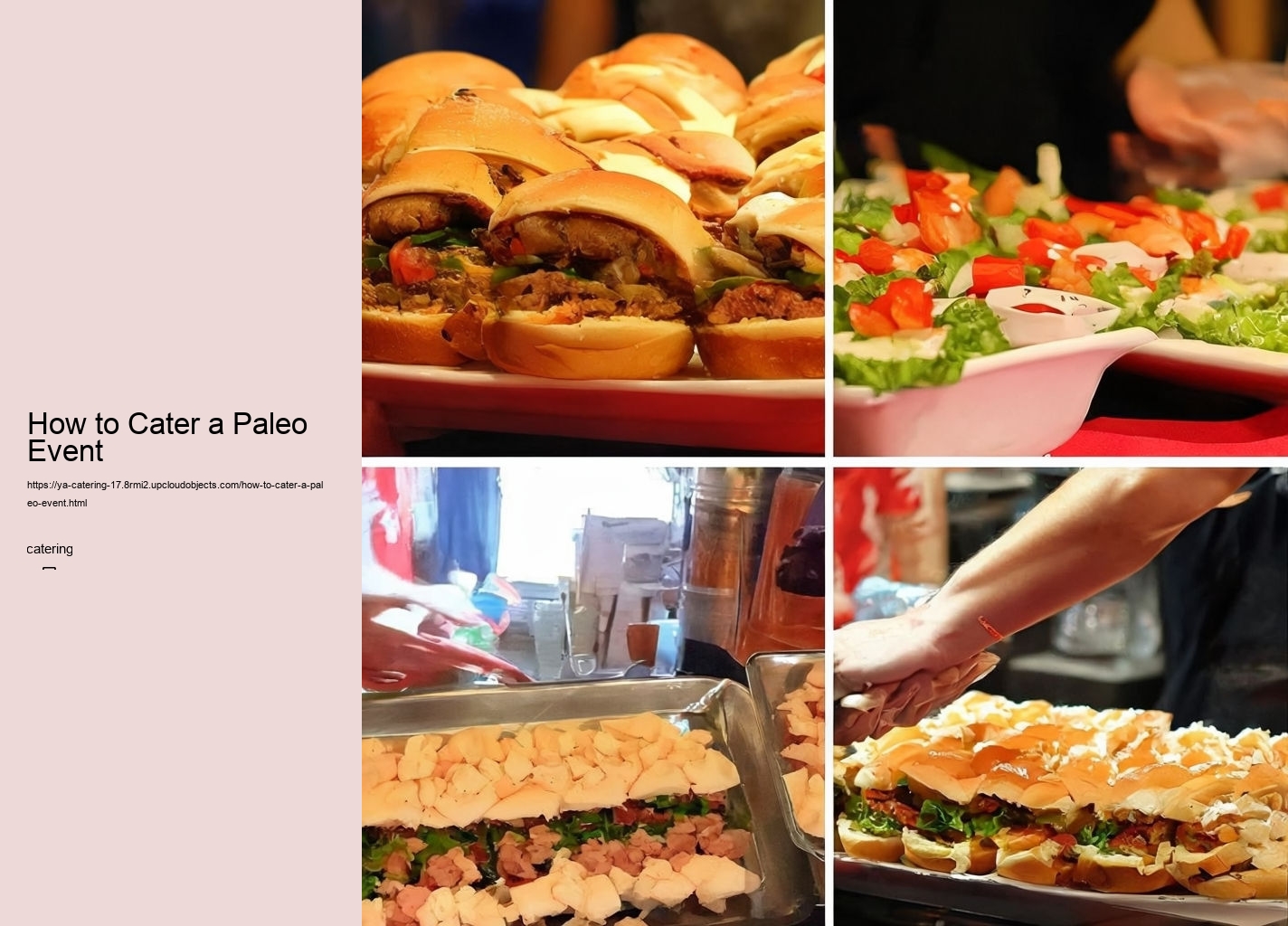 How to Cater a Paleo Event